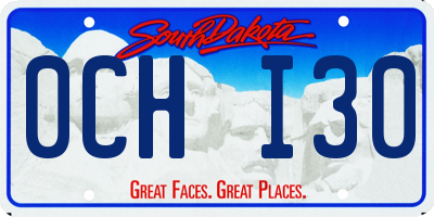 SD license plate 0CHI30