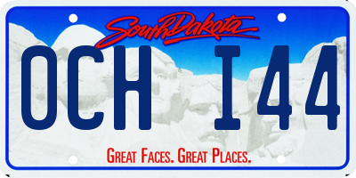 SD license plate 0CHI44