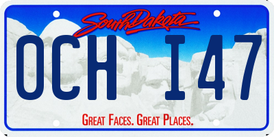 SD license plate 0CHI47