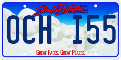 SD license plate 0CHI55