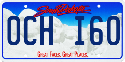SD license plate 0CHI60