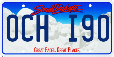 SD license plate 0CHI90