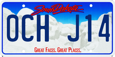 SD license plate 0CHJ14
