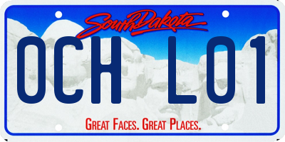 SD license plate 0CHL01