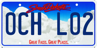 SD license plate 0CHL02