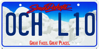SD license plate 0CHL10