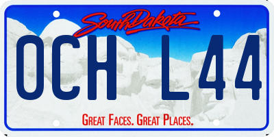 SD license plate 0CHL44