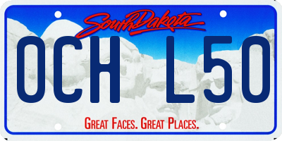 SD license plate 0CHL50
