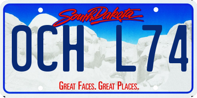 SD license plate 0CHL74