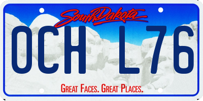 SD license plate 0CHL76