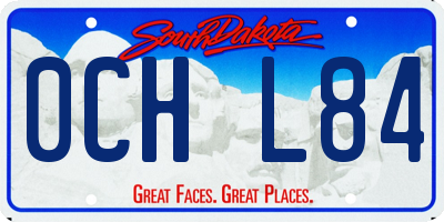 SD license plate 0CHL84