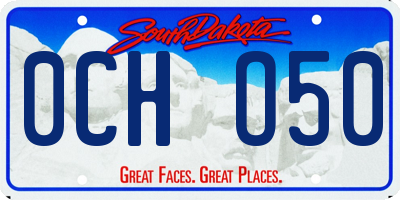 SD license plate 0CHO50