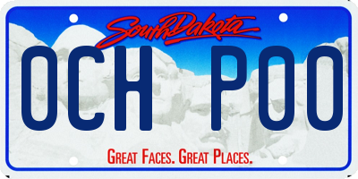SD license plate 0CHP00