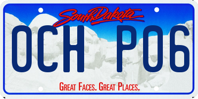 SD license plate 0CHP06