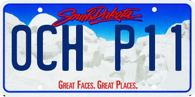 SD license plate 0CHP11