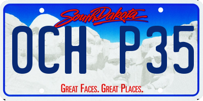SD license plate 0CHP35