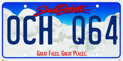 SD license plate 0CHQ64
