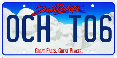 SD license plate 0CHT06