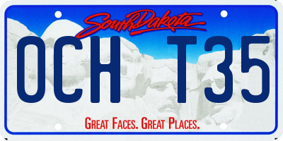 SD license plate 0CHT35