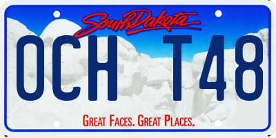 SD license plate 0CHT48