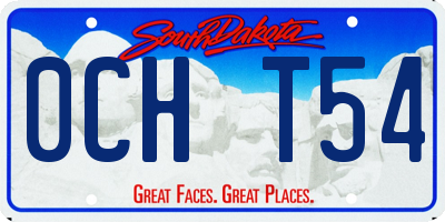 SD license plate 0CHT54