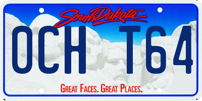 SD license plate 0CHT64