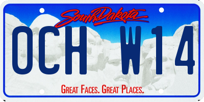 SD license plate 0CHW14