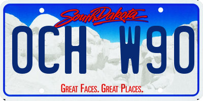 SD license plate 0CHW90