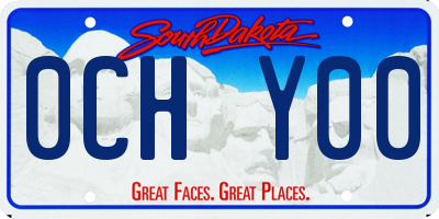 SD license plate 0CHY00