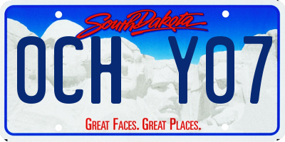 SD license plate 0CHY07