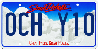 SD license plate 0CHY10