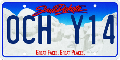 SD license plate 0CHY14