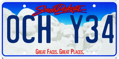 SD license plate 0CHY34