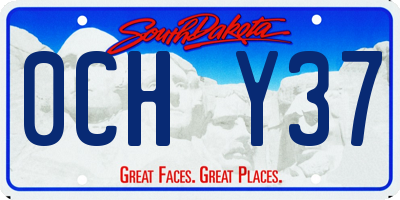 SD license plate 0CHY37