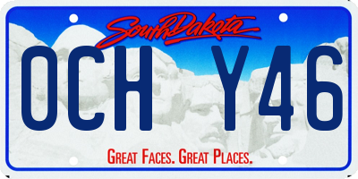 SD license plate 0CHY46