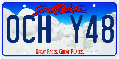 SD license plate 0CHY48