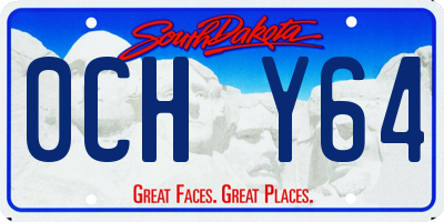 SD license plate 0CHY64