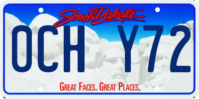 SD license plate 0CHY72