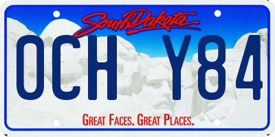 SD license plate 0CHY84