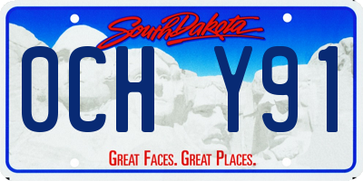 SD license plate 0CHY91