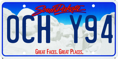 SD license plate 0CHY94
