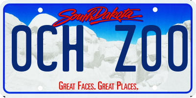 SD license plate 0CHZ00