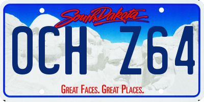 SD license plate 0CHZ64