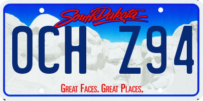 SD license plate 0CHZ94
