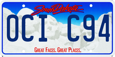 SD license plate 0CIC94