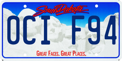 SD license plate 0CIF94