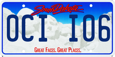 SD license plate 0CII06