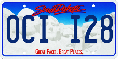 SD license plate 0CII28
