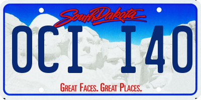 SD license plate 0CII40
