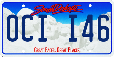 SD license plate 0CII46